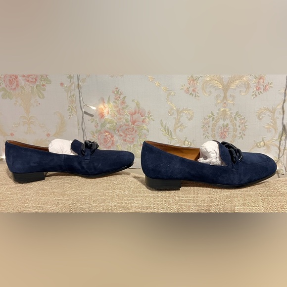 Kate Spade Rowan Women Slip On Chained Moc Toe Loafers Blazer Blue New size 8 - Picture 4 of 7